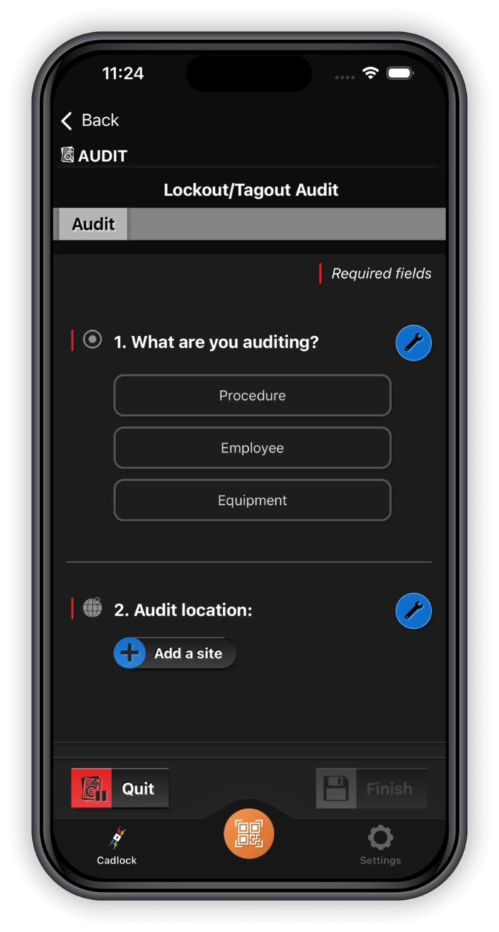 Cadlock Audit Module on mobile app
