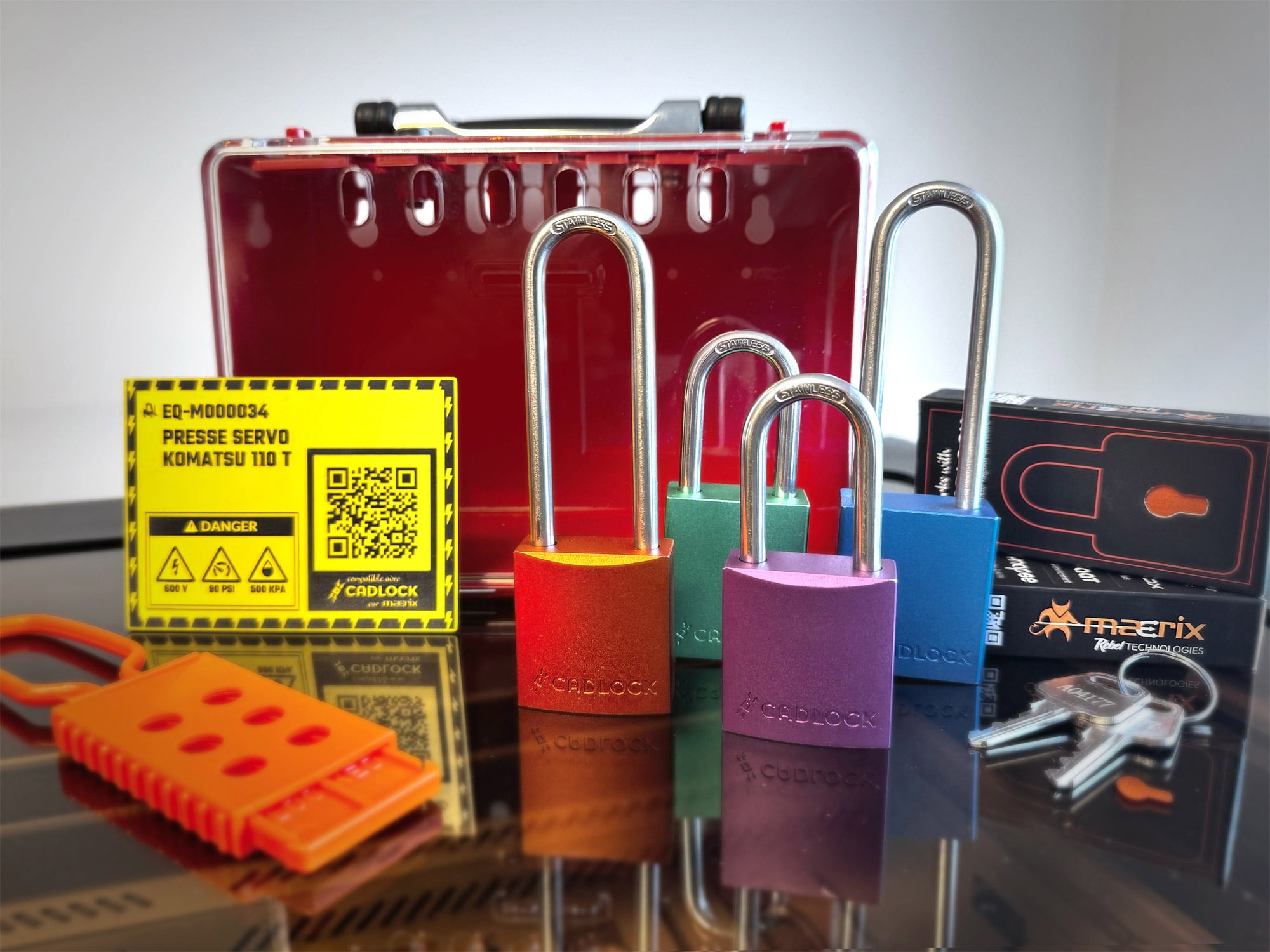 équipement de cadenassage, placards et cadenas
